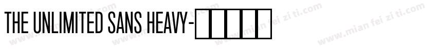 The Unlimited Sans Heavy字体转换